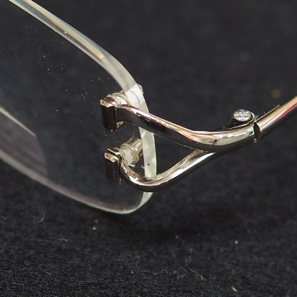 cartier カルティエ 135 度入り メガネ 眼鏡 リムレス（m001 Cartier 