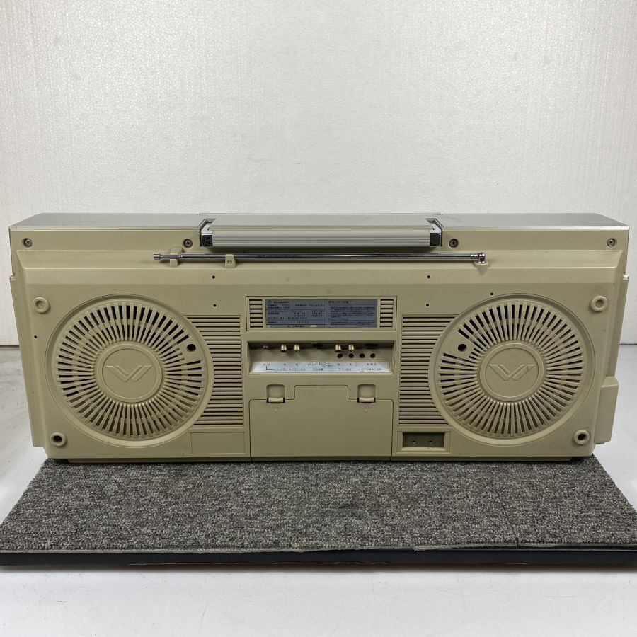 SHARP GF-757 SEARCHER-WF FM&frasl;FM 価格 Retro SHARP GF-757 THE SEARCHER-WF ラジカセ Fm受信確認済み◆ジャンク品【福岡】
