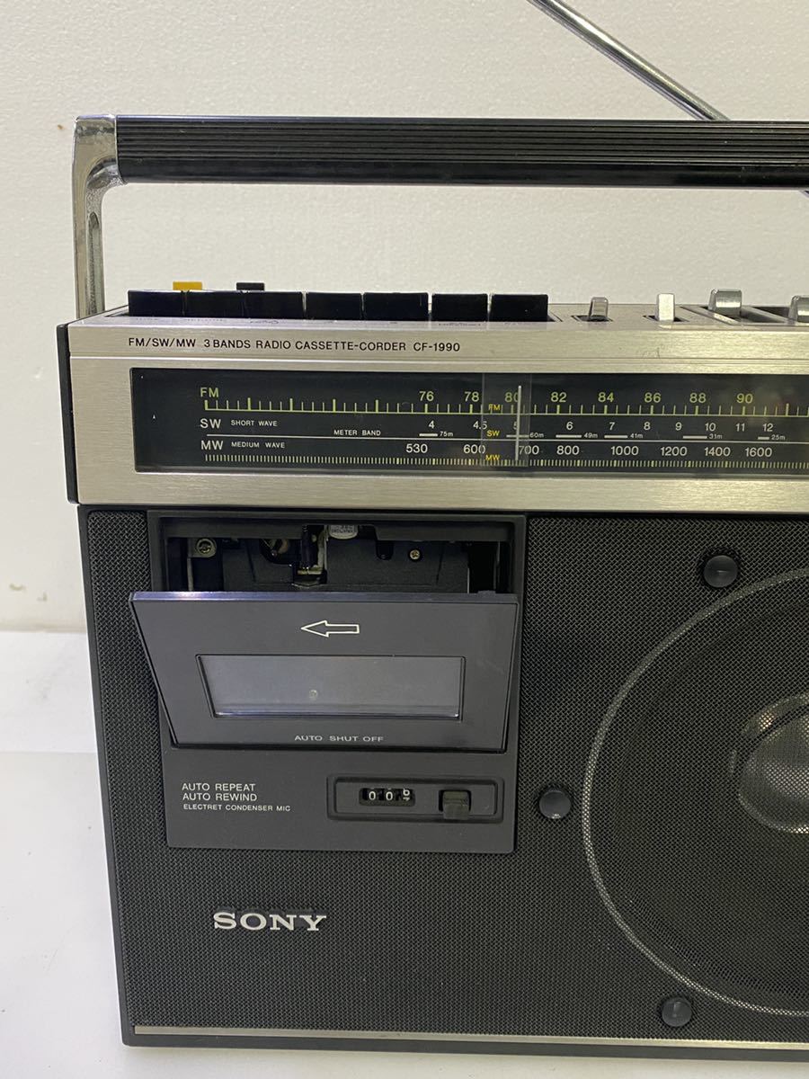 サ8779M☆ソニー SONY 3バンド ラジオカセットレコーダー CF-1990