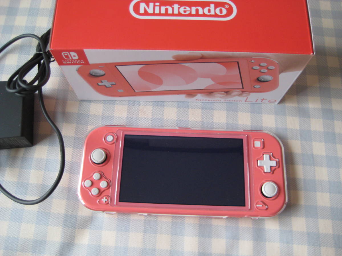 Nintendo Switch Lite 本体 コーラル 任天堂 箱なし説明書付きNintendo