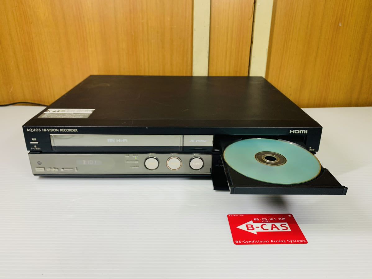 DV-ACV52 SHARP シャープ 2008年製 VHS DVDレコーダー HDD搭載 テレビ