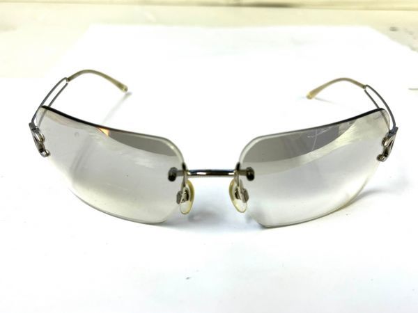 T133-O9-953 Chanel シャネル ココマーク ノンリム サングラス メガネ  