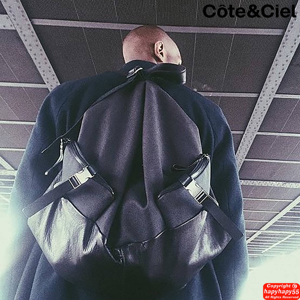 定価7.5万□Cote&Ciel GANGES 多機能バッグ キャンバスxレザー 