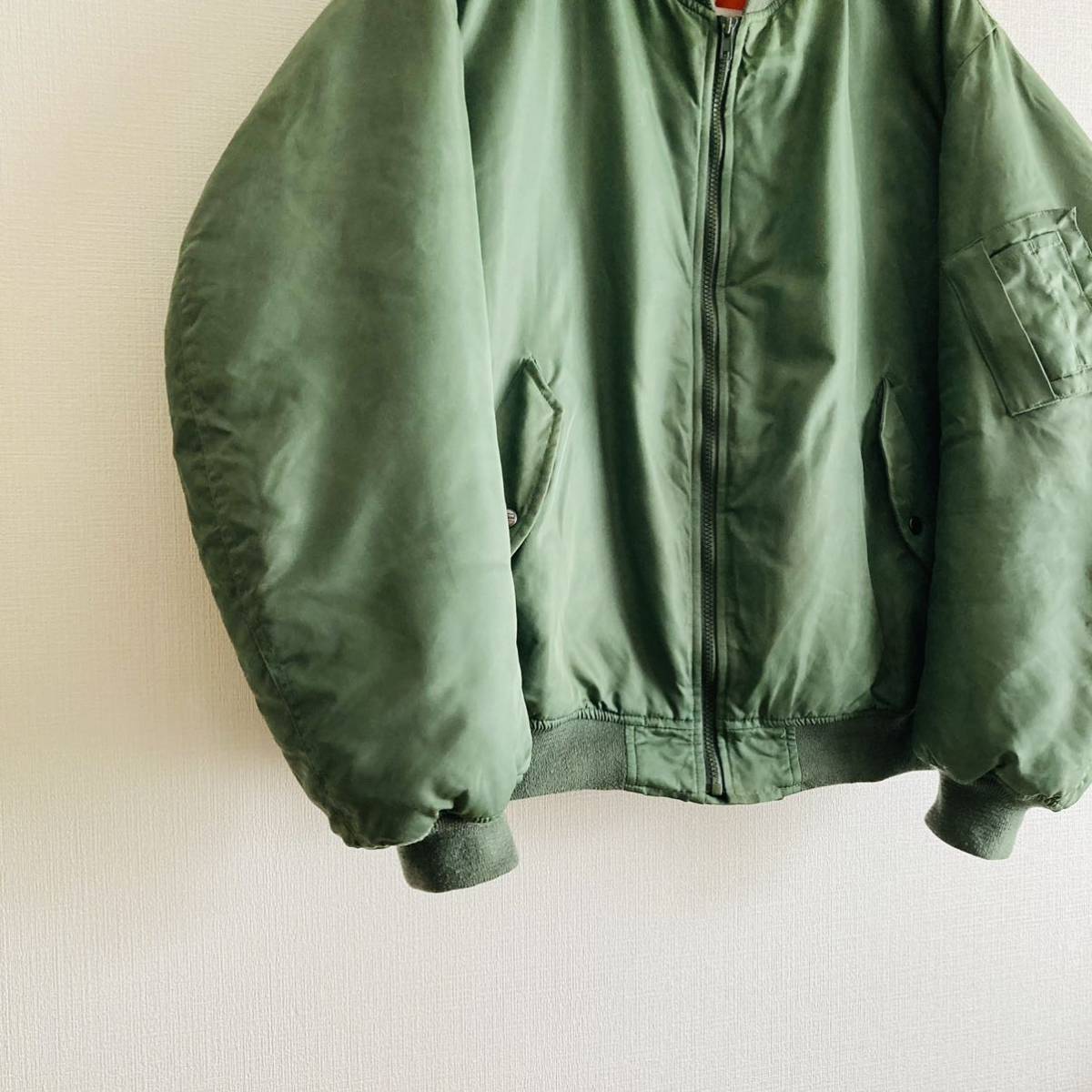 変わり種! USA 90s L.L.Bean MA-1 Thermore 中綿 フライト ジャケット 