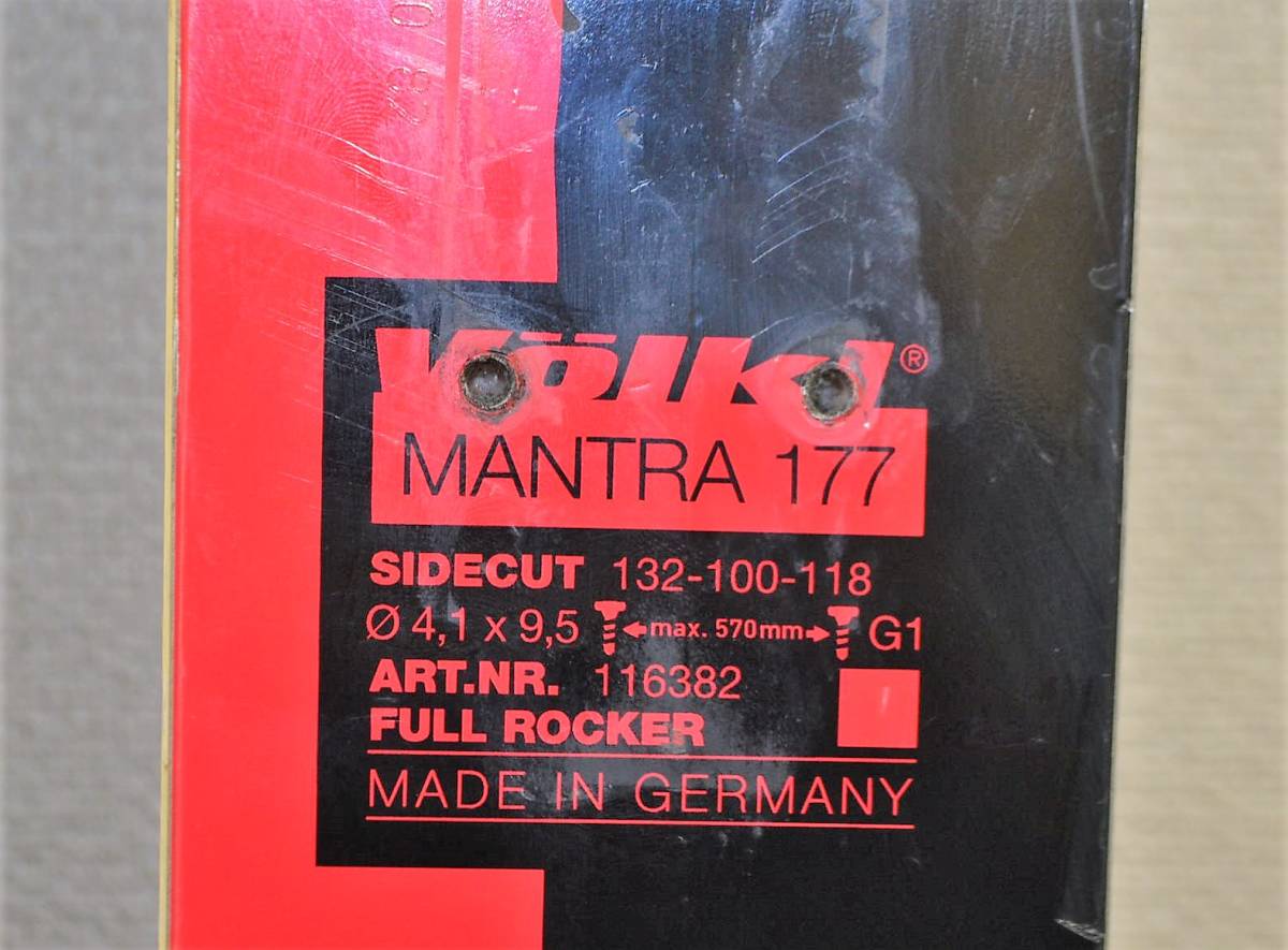 訳有】 VOLKL MANTRA 177cm 132-100-118 FULL ROCKER フォルクル 