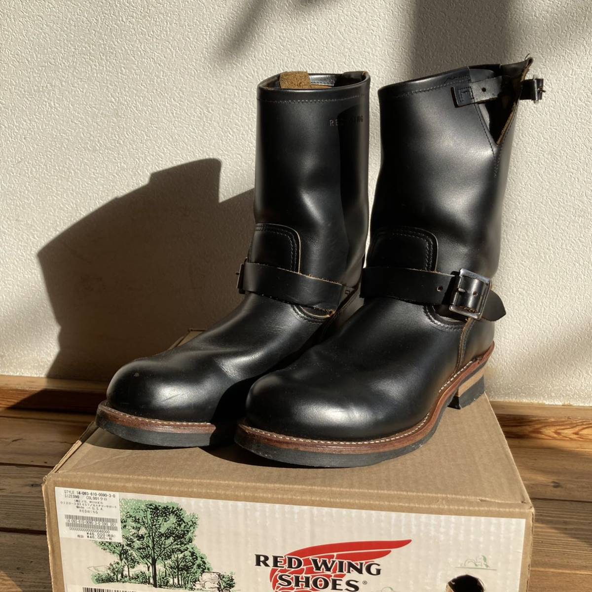 美品 羽タグ茶芯 RED WING エンジニアブーツ US9D 27 レッドウイング 