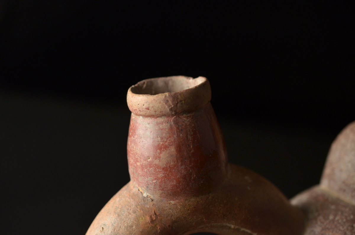 横濱美術】南米古代土器 ペルー彩陶人物置物 ☆アンデス文明マヤ文明