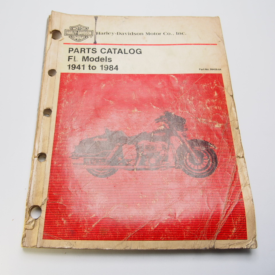 即決HARLEY-DAVIDSON ハーレーダビッドソン1941-1984パーツカタログ.FL