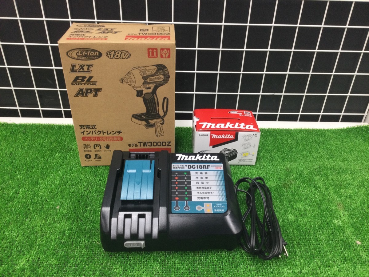 セール，豊富な 領収書発行可 Makita/マキタ 18v充電式インパクトレンチ TW300DZ 本体 BL1860Bバッテリー１個 充電器DC18RFセット ITG0YZ42SL0C(本体)｜売買されたオークション情報、yahooの商品情報をアーカイブ公開 - インパクトレンチ