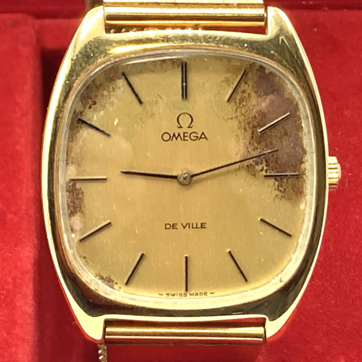 稼働品！OMEGA デビル 手巻き メンズ Cal.625 111.0139 ゴールド 時計