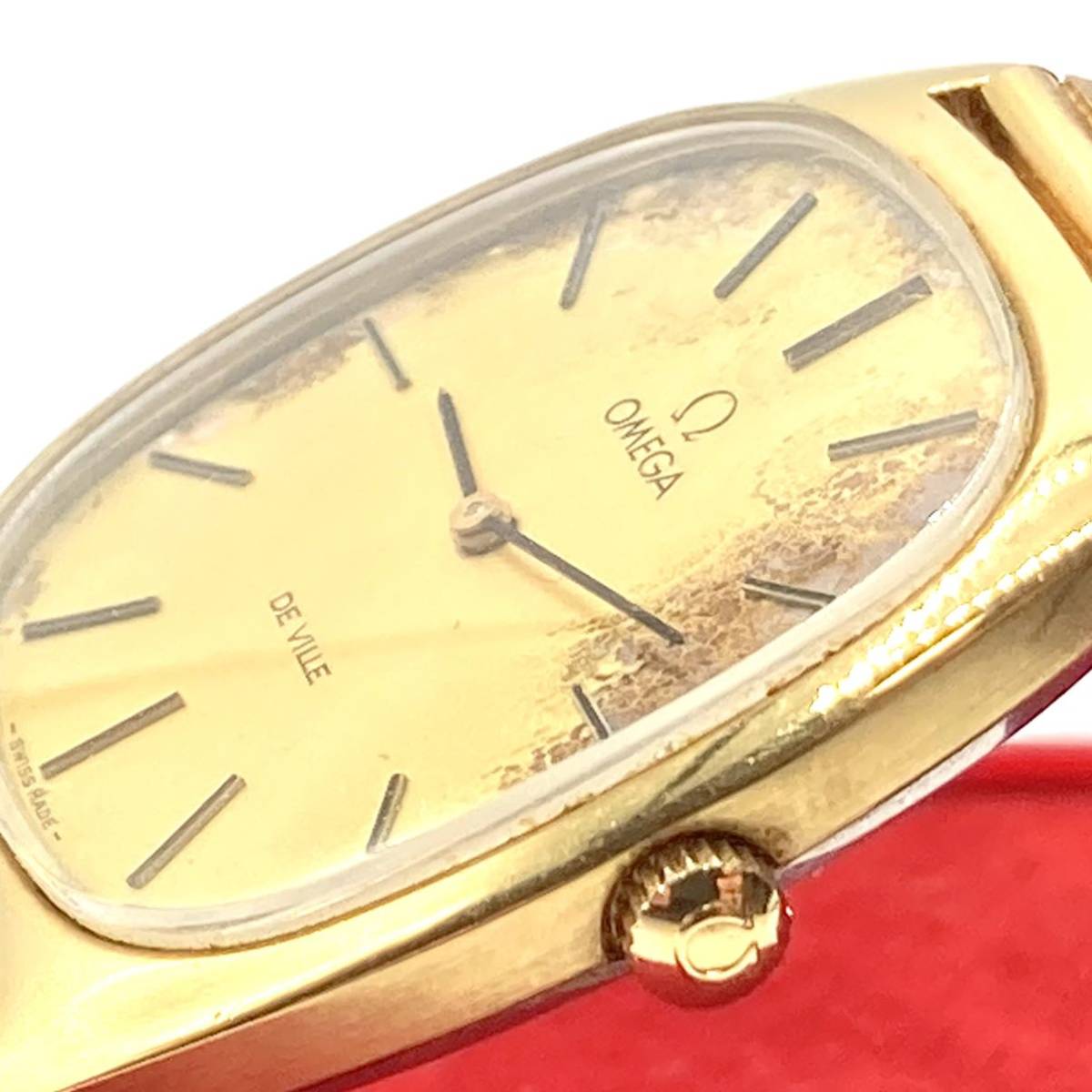 稼働品！OMEGA デビル 手巻き メンズ Cal.625 111.0139 ゴールド 時計