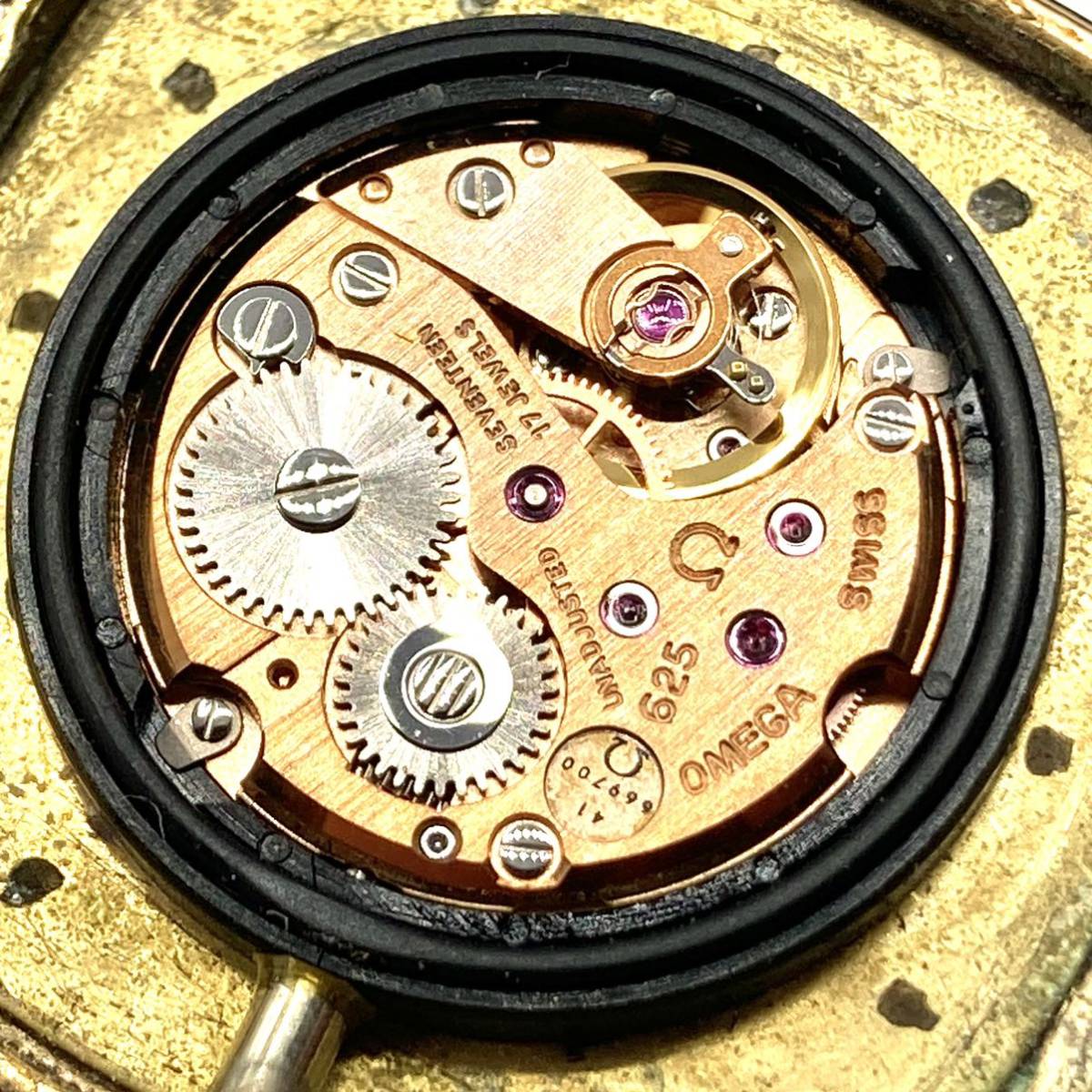 稼働品！OMEGA デビル 手巻き メンズ Cal.625 111.0139 ゴールド 時計