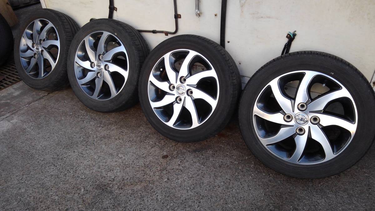 ルークス 日産 4本 ML21S 中古 14インチ純正アルミホイール 2本 