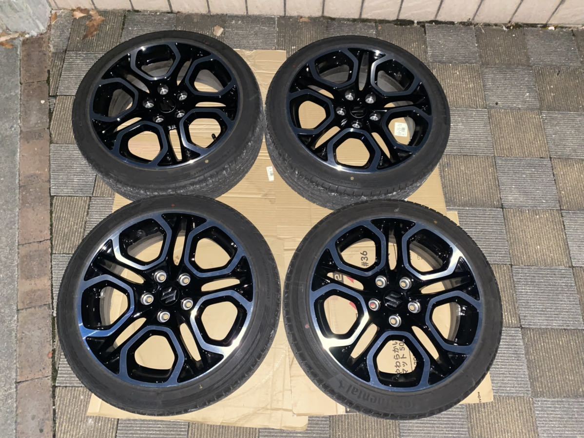 スイフトスポーツ zc33s 純正アルミホイール 美品 使用期間1ヶ月 4本