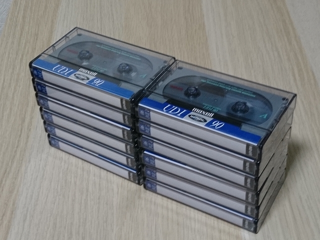 maxell UDⅠ90 カセットテープ12個セット（1度録音しましたが、最近