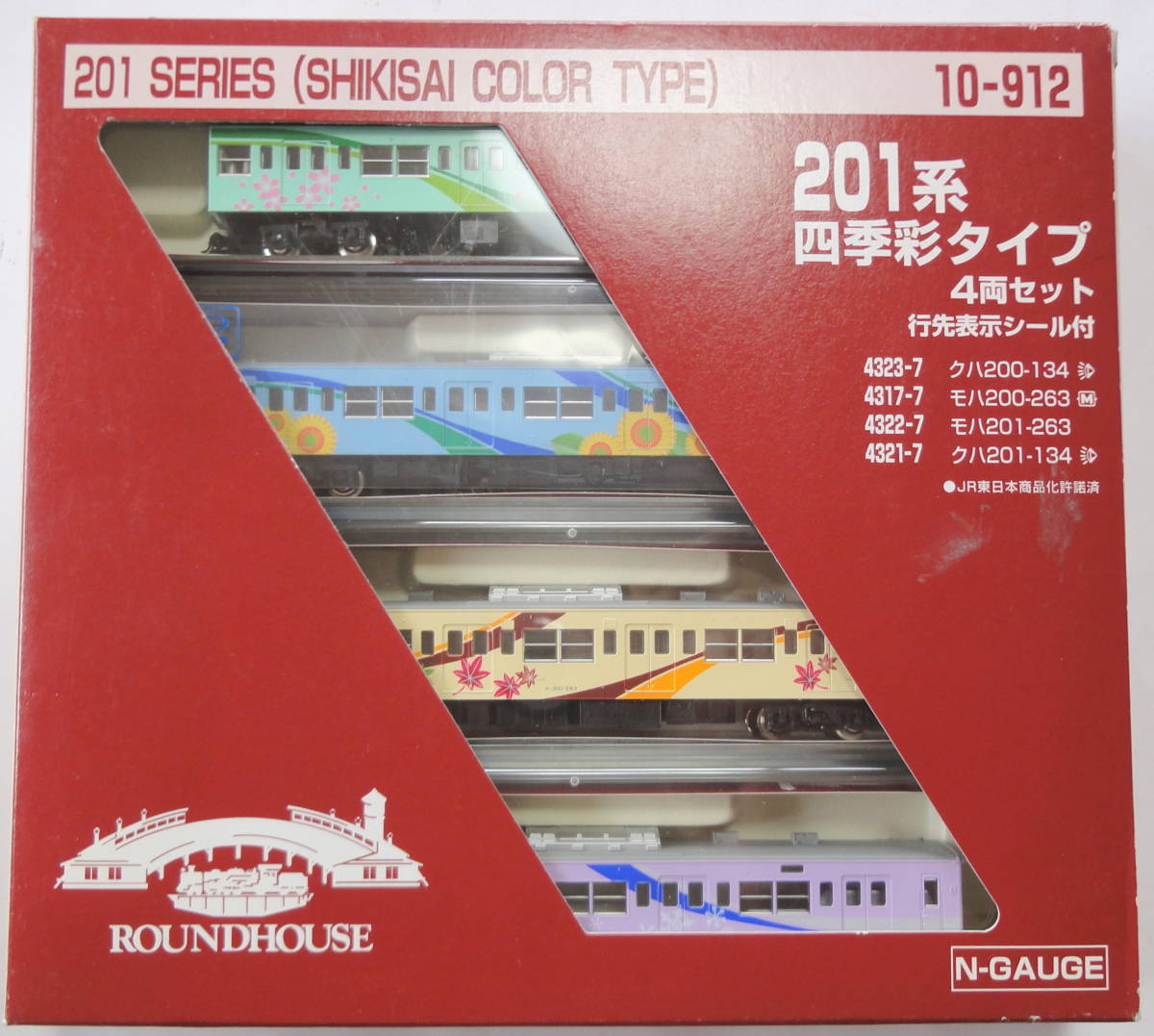 四季彩タイプ 201系 10-912 4両セット KATO Nゲージ ラウンドハウスKATO