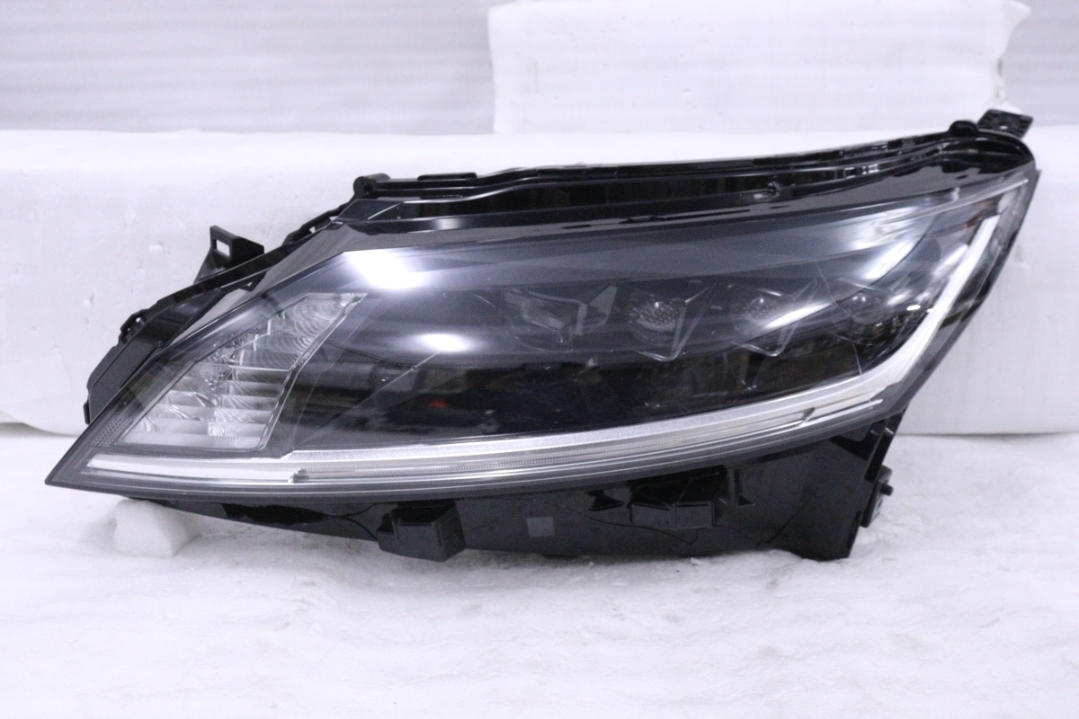 21-2732★LED E13 ノート★左ヘッドライト ICHIKOH 1993 打刻:L 26075-6XK0A ブラック 純正★日産 (RO)