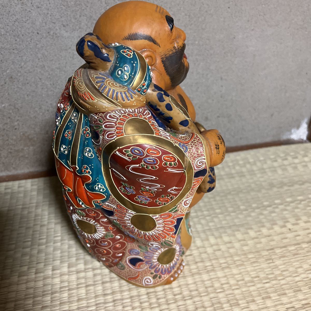 九谷焼 布袋置物 21cm13cm10cm 九谷焼 布袋置物 21cm13cm10cm 九谷焼