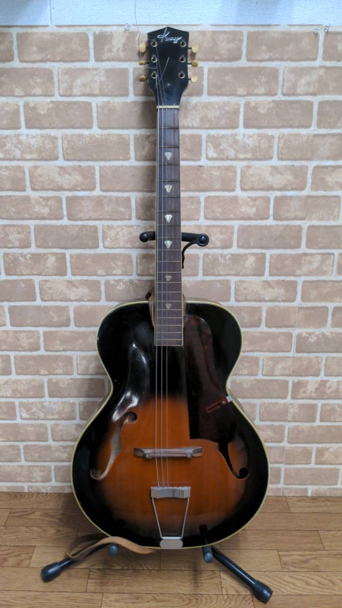 Kay ピックギター ビンテージ / ハードケース付き 0130Y180＞希少品☆Kay【ケイギター】N-2 Archtop ピックギター KAY