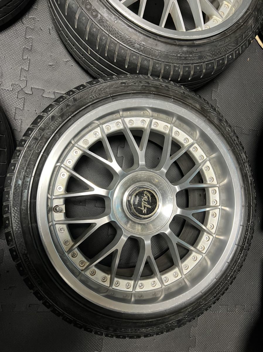 ドリケツに! 不明メッシュ 17×9J+45 PCD114.3 5穴 2本 ドリケツに! 不明メッシュ 17×9J+45 PCD114.3 5穴 2本