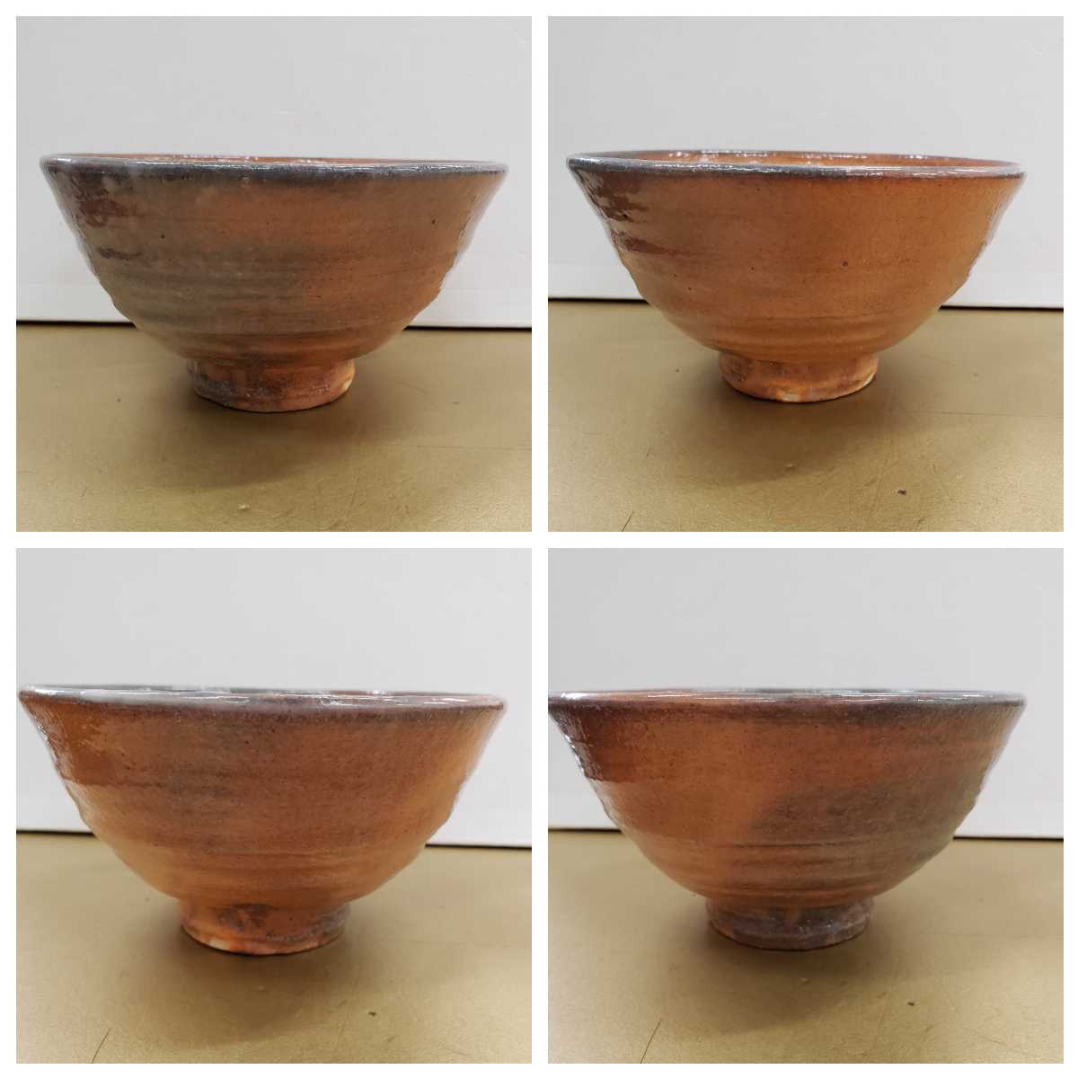 3031 萩焼 抹茶茶碗 田村悟朗作 小迫窯 茶道具 共箱、共布、栞 萩