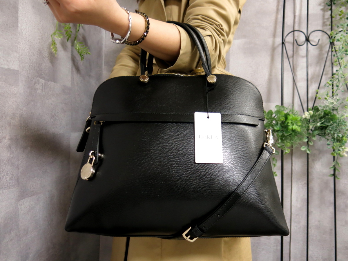 フルラ レザー ハンドバッグ ○超美品○FURLA 本革○2way ハンド 