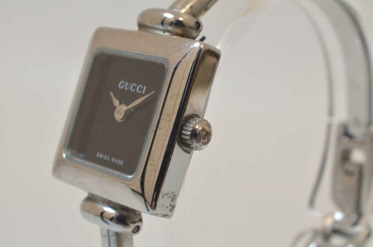 GUCCI グッチ 1900L レディース腕時計 スクエア シルバー 3ATM 1900L