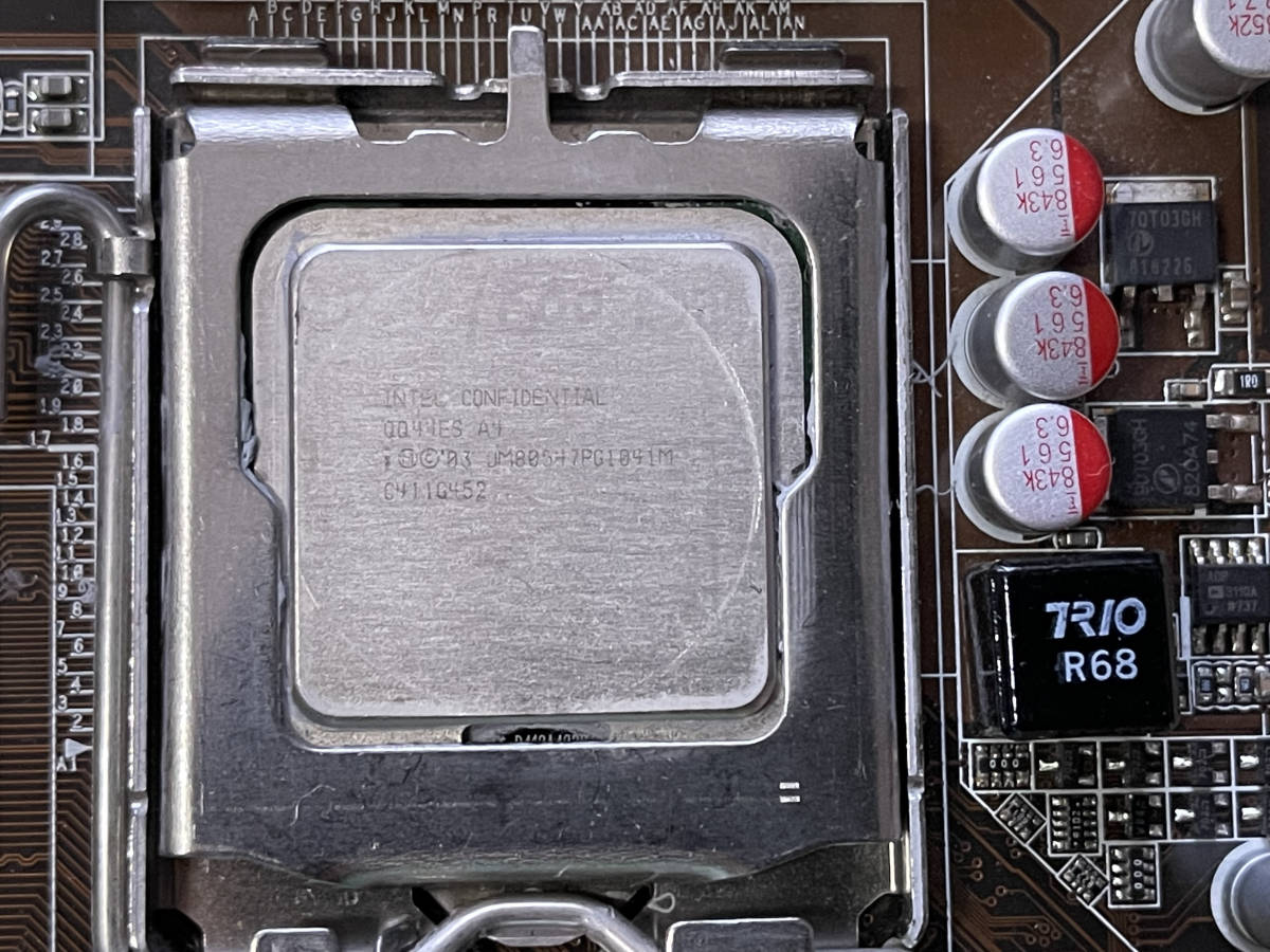 ASUS P5KPL/1600 マザーボード+CPU+メモリー+バックパネル_4