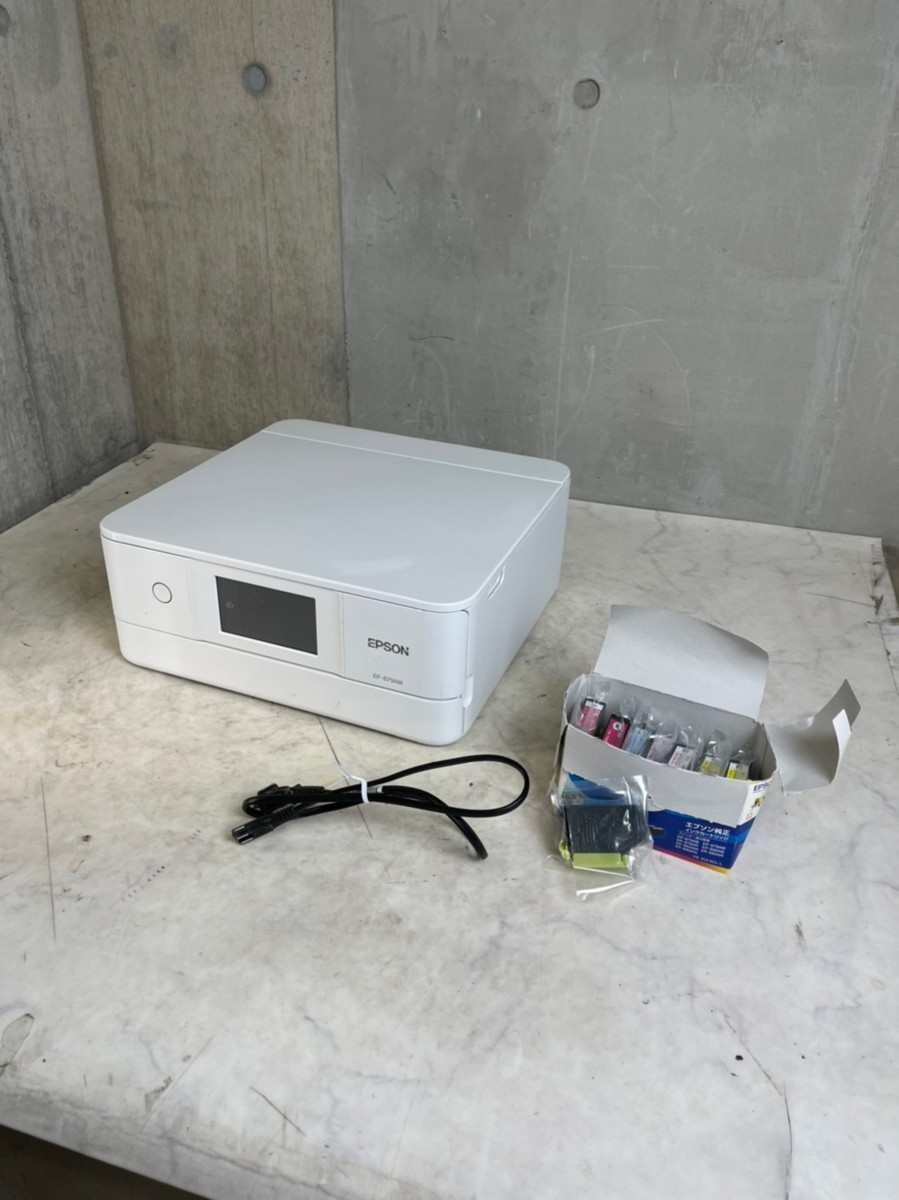 SG010932 EPSON エプソン カラリオプリンター インクジェット複合機 EP-881AW 2016年製 インク付属 動作品