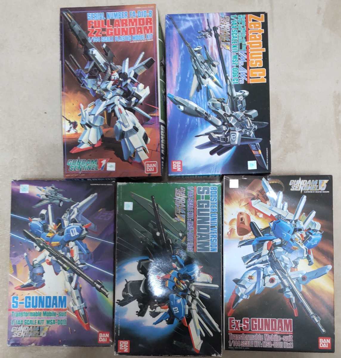 未組立】ガンプラ 旧キット Ex-Sガンダム 5個セット【同梱可】