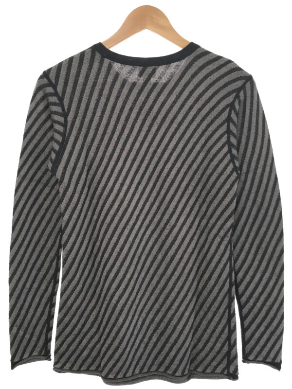 ARMANI COLLEZIONI アルマーニ コレツィオーニ レーヨンウールニット グレー 48 メンズ