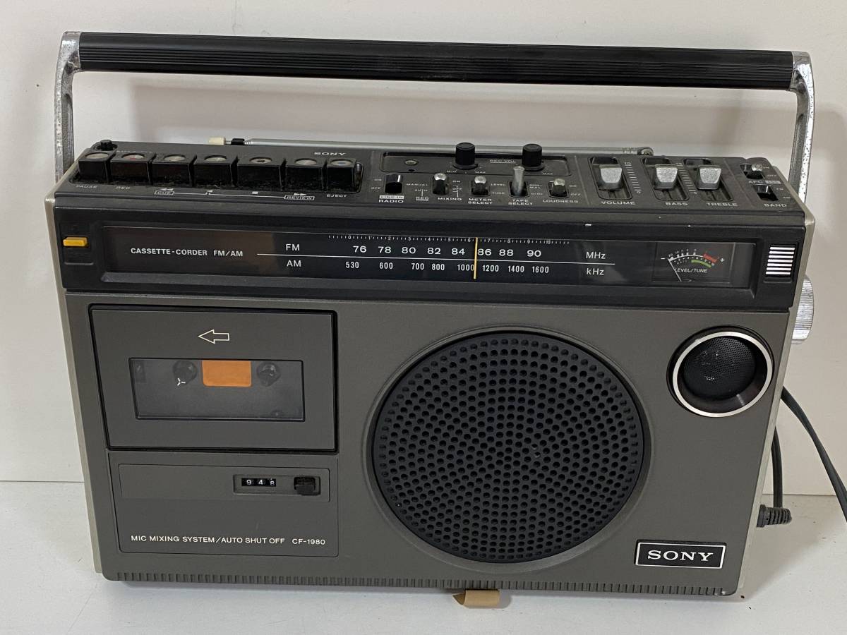 N◇SONY ソニー◇カセットコーダー CASSETTE CORDER 2BANDS CF-1980