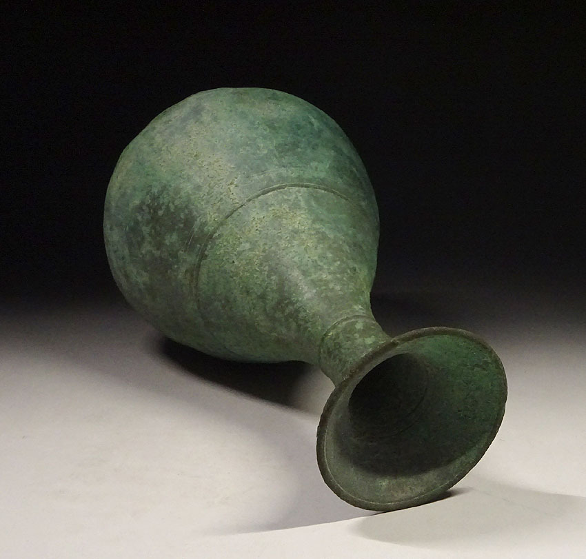 緑屋ht□ 朝鮮美術 高麗 青銅器 古銅 水瓶 浄瓶 高約30.5cm