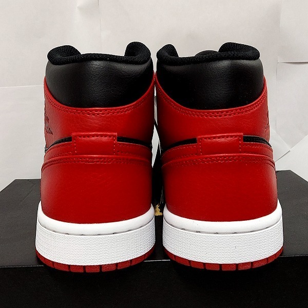 未使用】NIKE/ナイキ AIR JORDAN 1 MID BRED/エアジョーダン1 ミッド 