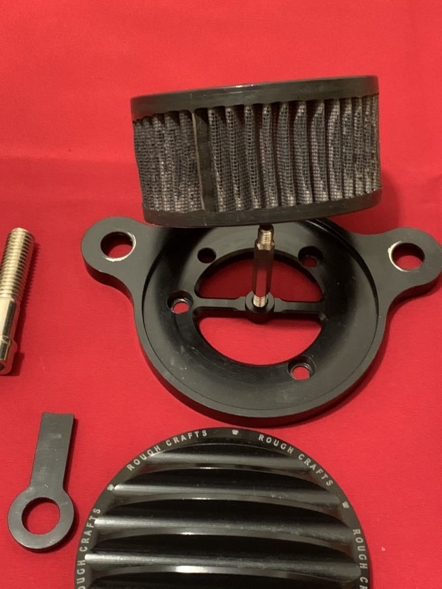 ハーレー スポーツスター用ラフクラフト Rough Crafts エアクリーナー  