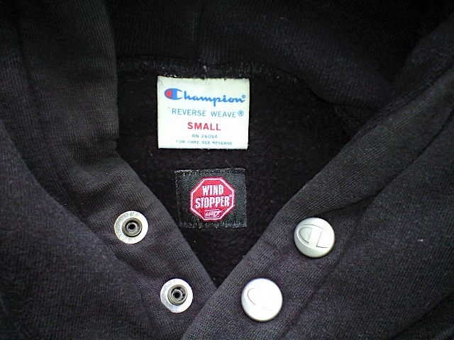 【美品】Champion REVERSE WEAVE WIND STOPPER Champion（チャンピオン） ウインド・ストッパー リバースウィーブ
