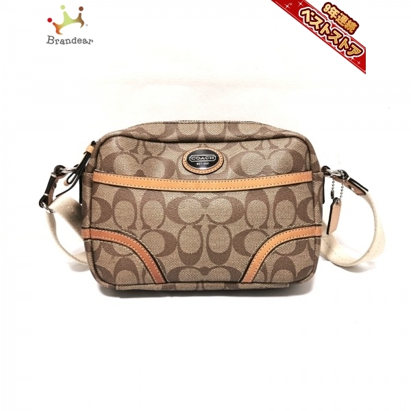 コーチ COACH ショルダーバッグ シグネチャー柄 PVC(塩化ビニール 