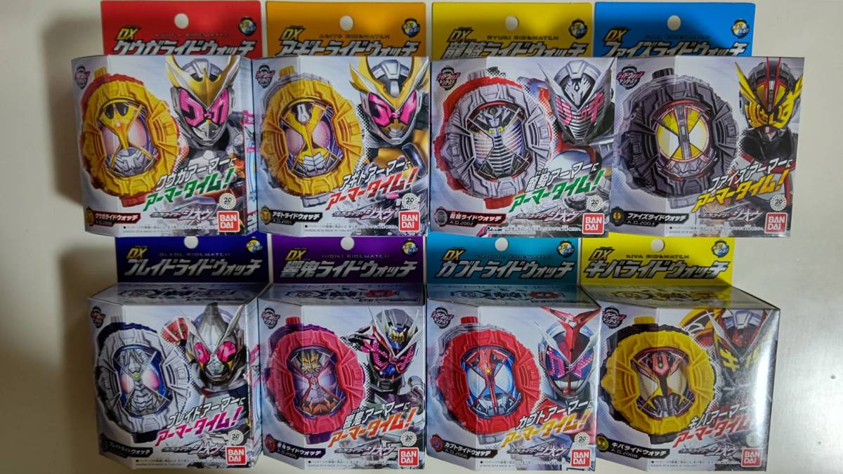 SALE，新作 仮面ライダージオウ DXライドウォッチ 8種セット(仮面ライダー)｜売買されたオークション情報、yahooの商品情報をアーカイブ公開 - オークファン 仮面ライダー