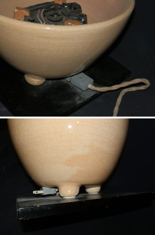 茶道具 野々田式 風炉型電熱器 さつま枇杷色 道安型 可動品 【公式通販】