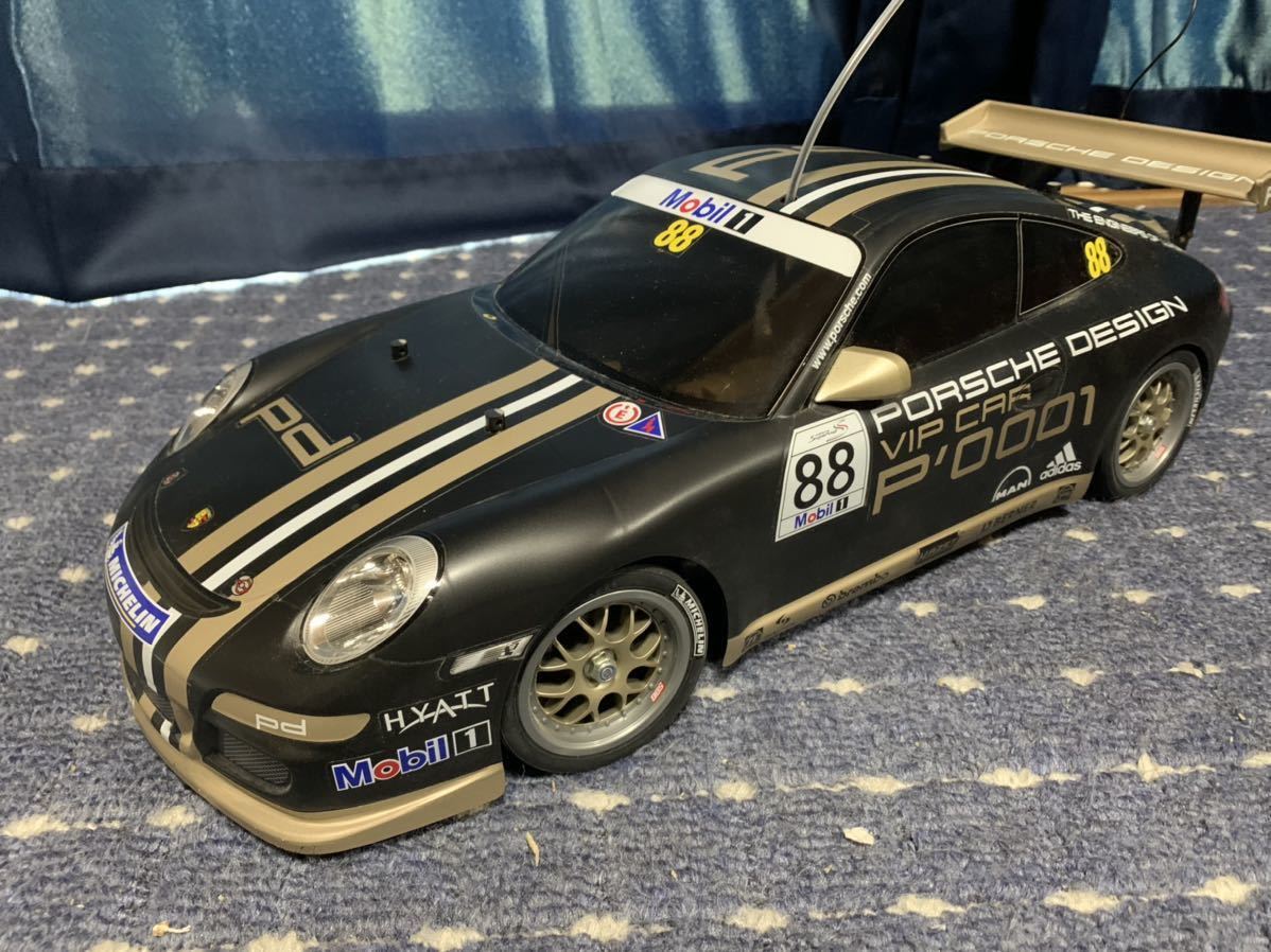 タミヤ 1/10 PORSCHE 911 GT3 CUP VIP 2007 TT-01 TYPE-E XB仕様