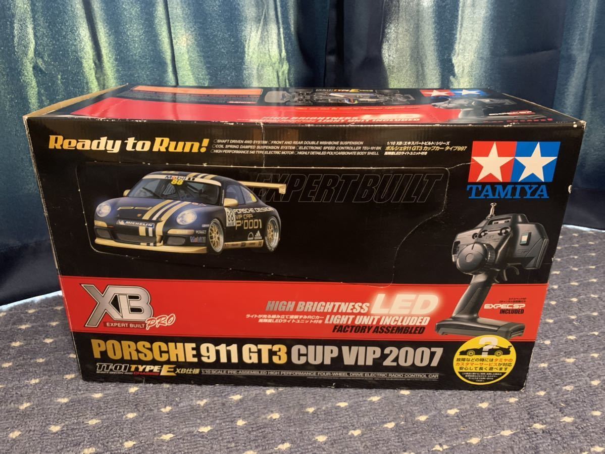 タミヤ 1/10 PORSCHE 911 GT3 CUP VIP 2007 TT-01 TYPE-E XB仕様