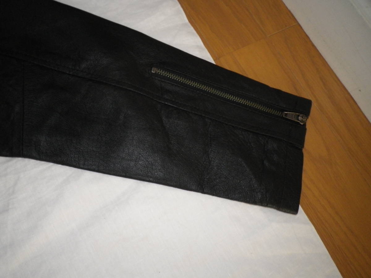 USED ORIENTAL BRAND (オリエンタルブランド)錦レザー ライダース 