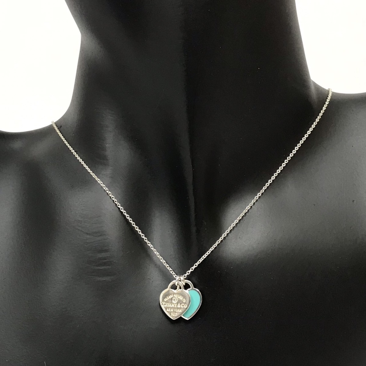 ▽▽TIFFANY&Co. ティファニー リターン トゥ ブルー ダブル ハート