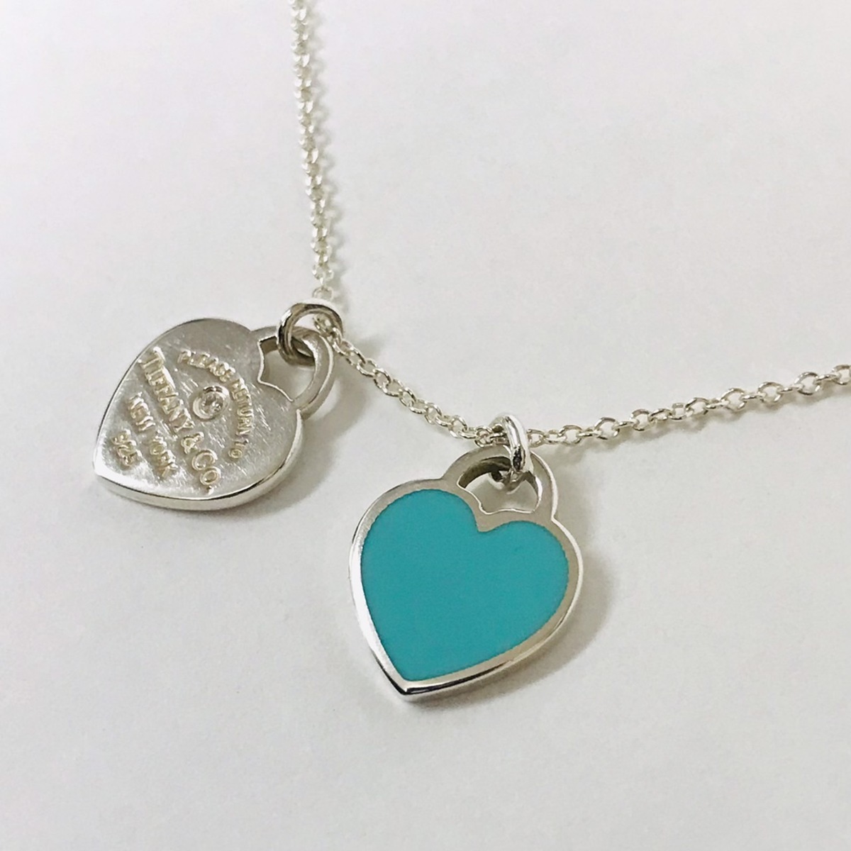 ▽▽TIFFANY&Co. ティファニー リターン トゥ ブルー ダブル ハート