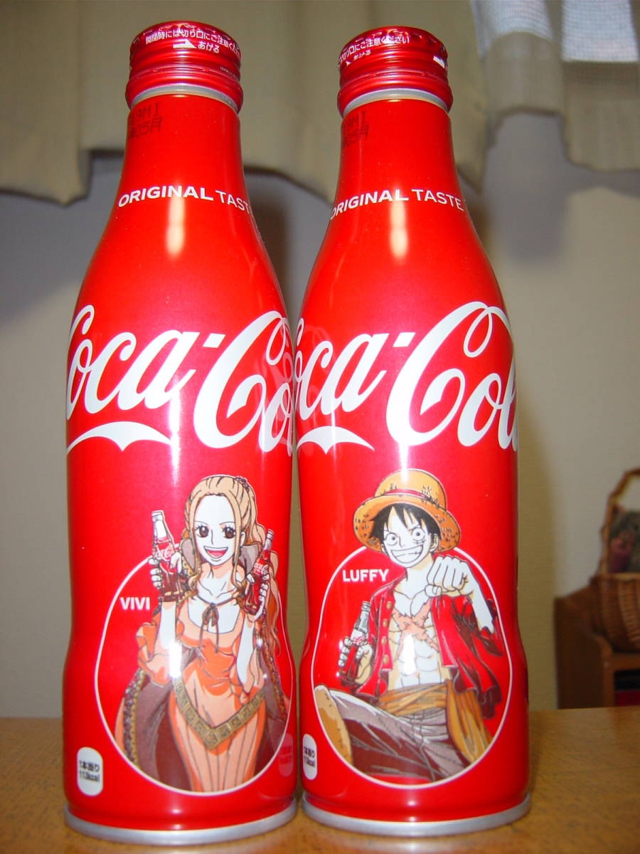 Usj限定 コカコーラ ワンピースデザイン 18年 スリムボトル 2本セット One Piece ビビ ルフィ コカ コーラ 売買されたオークション情報 Yahooの商品情報をアーカイブ公開 オークファン Aucfan Com