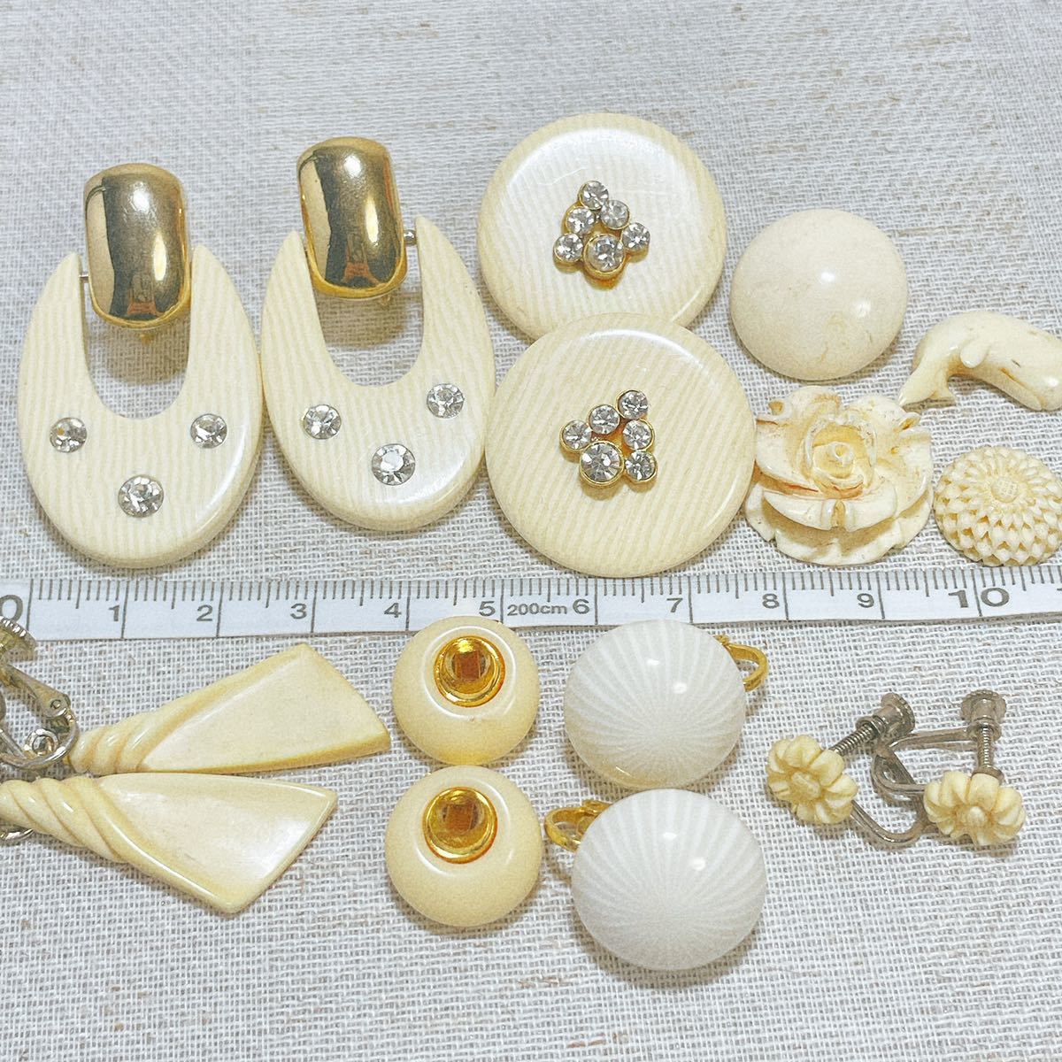 象牙風 象牙調 骨 アクセサリー まとめ 約350g (0.3kg) ネックレス 