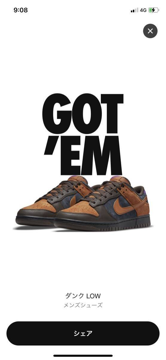 得価，品質保証 SNKRS購入 26センチ NIKE DUNK LOW RETRO PRM CIDER DARK ナイキ ダンク ロー レトロ シードル サイダー チョコレート(26.0cm)｜売買されたオークション情報、yahooの商品情報をアーカイブ公開 - オークファ 26.0cm