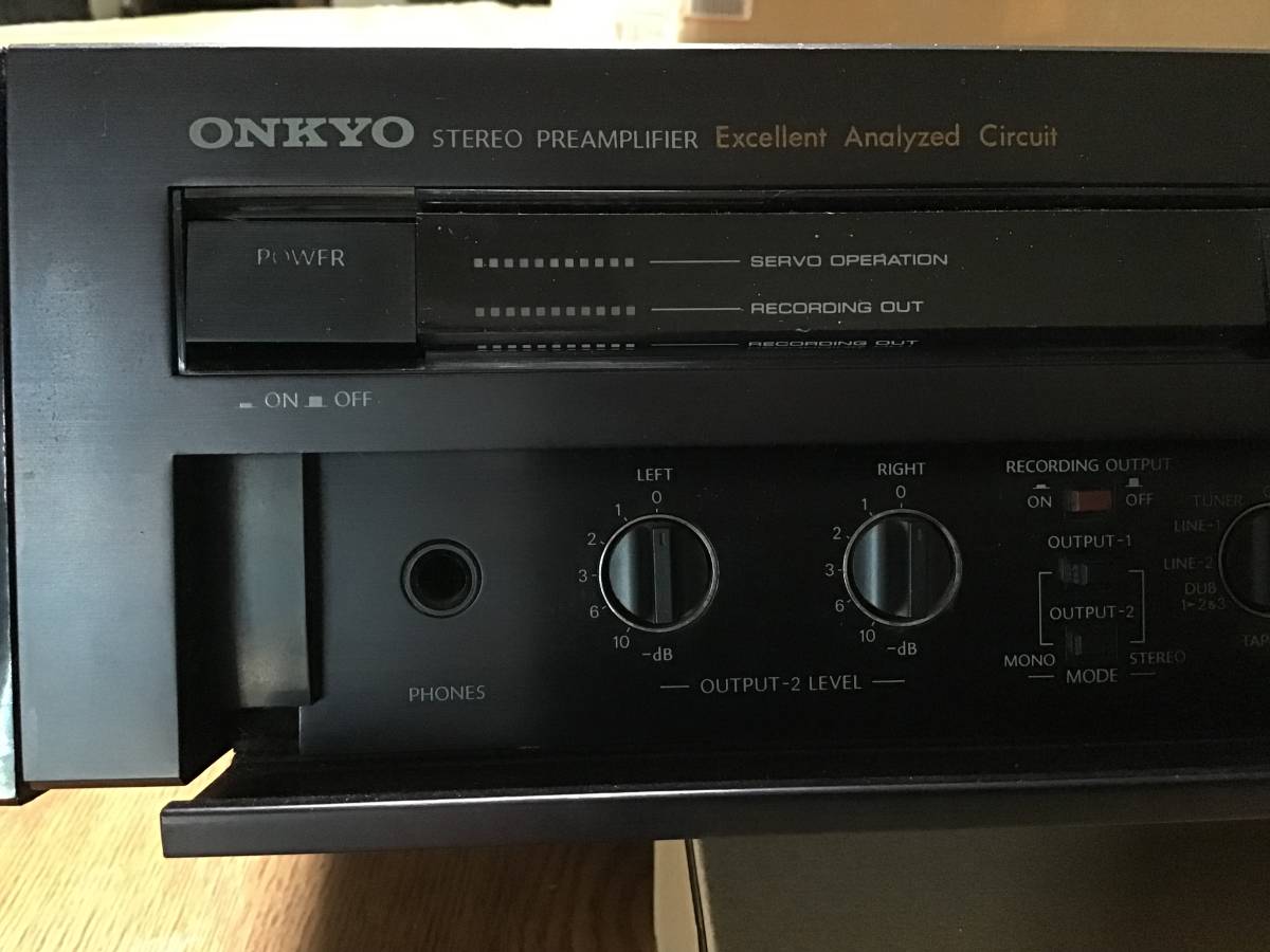 ONKYO intEgra P-308 プリアンプ 通電確認 ジャンク扱い Integra P-308