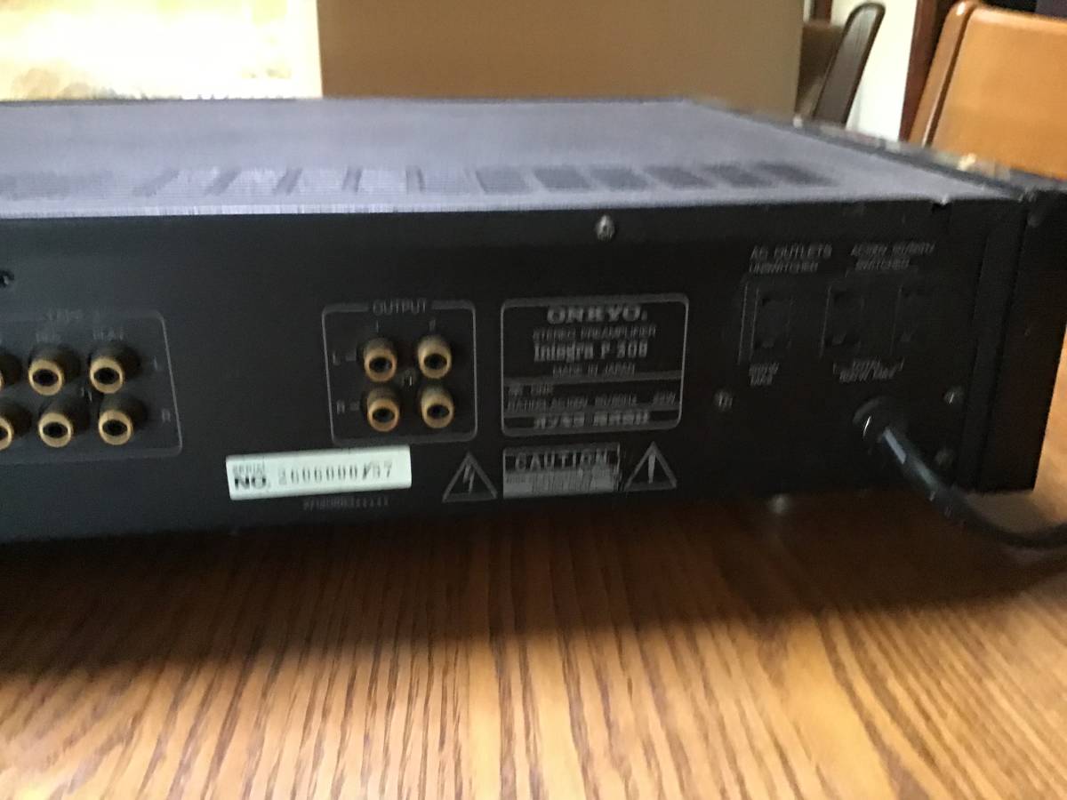 ONKYO intEgra P-308 プリアンプ 通電確認 ジャンク扱い Integra P-308