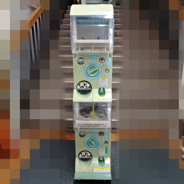 ☆中古 BANDAI カプセルステーション2段タイプ 上下セット ガシャポン